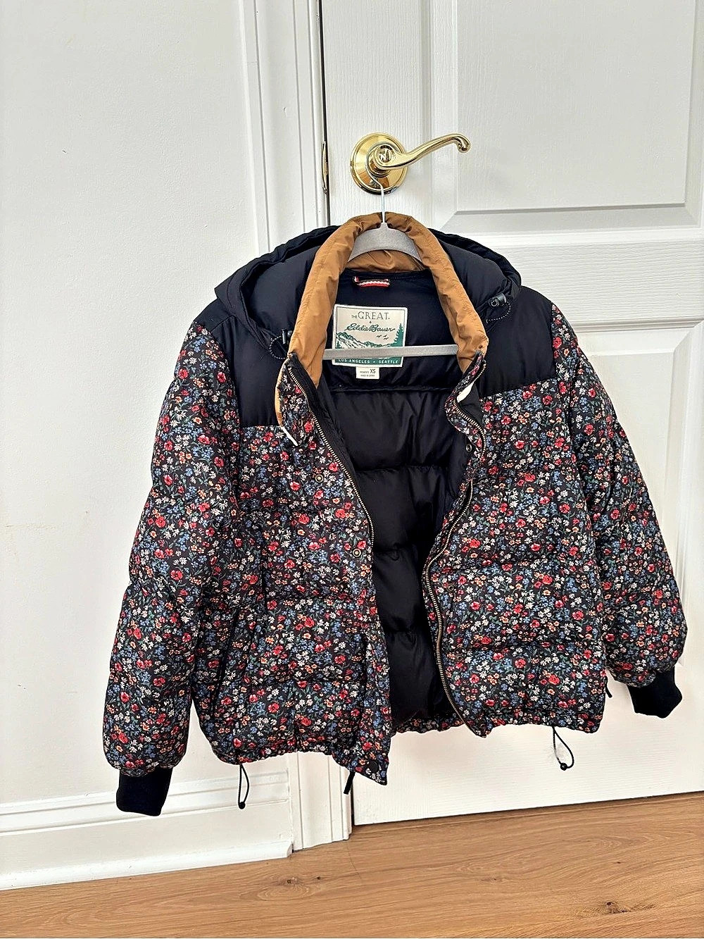 Eddie Bauer The Great + Eddie Bauer Floral Print Down Jacket + Floral Print Down